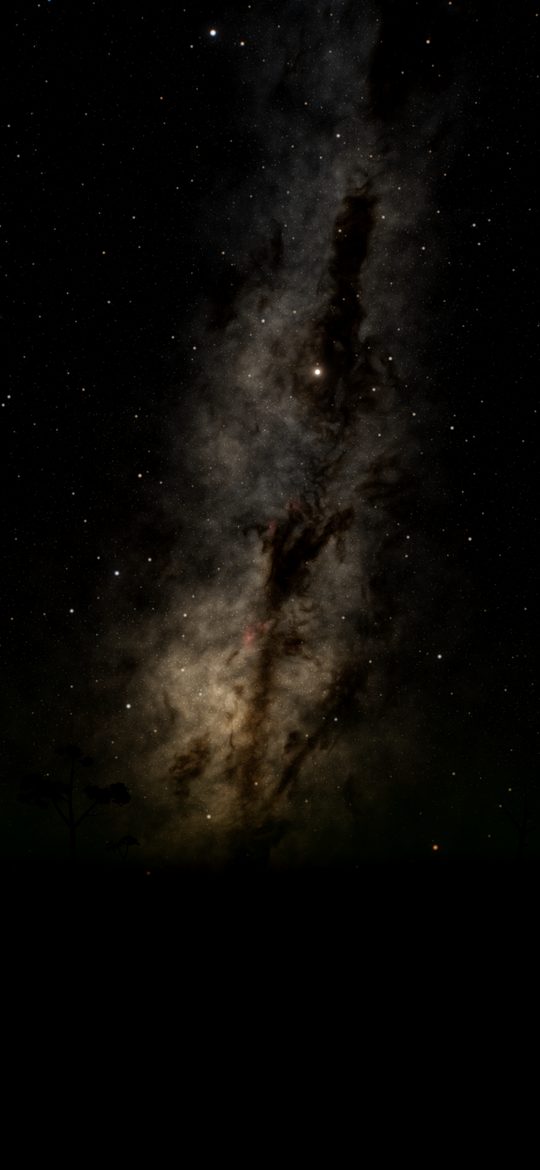 The Milky Way over an unlit horizon, 2:30